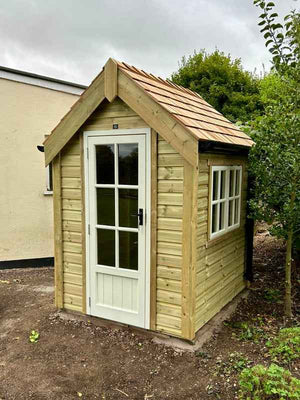 The Chalet - Premium Shed - The Cosy Shed Co. - Premium Shed - 5 x 4 / Black Felt Shingle