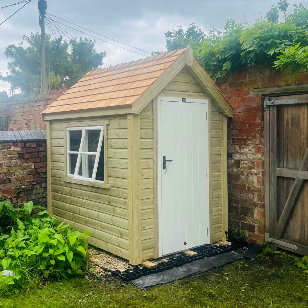 The Traditional - Premium Shed - The Cosy Shed Co. - Premium Shed - 4 x 6 / Black Felt Shingle