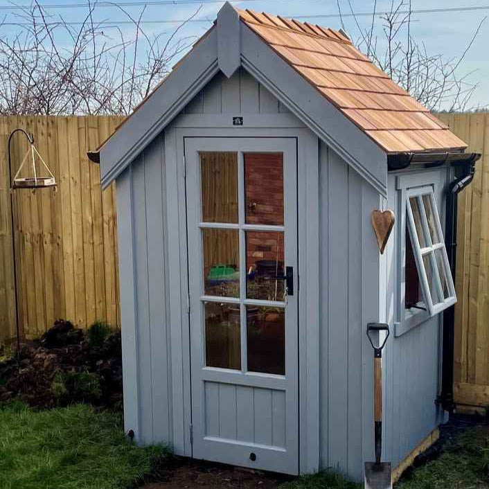 The Chalet - Premium Shed - The Cosy Shed Co. - Premium Shed - 5 x 4 / Black Felt Shingle