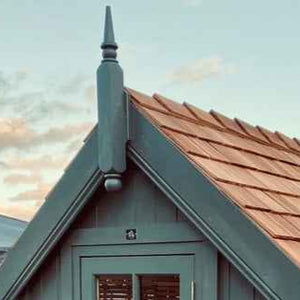 The Chalet - Premium Shed - The Cosy Shed Co. - Premium Shed - 5 x 4 / Black Felt Shingle